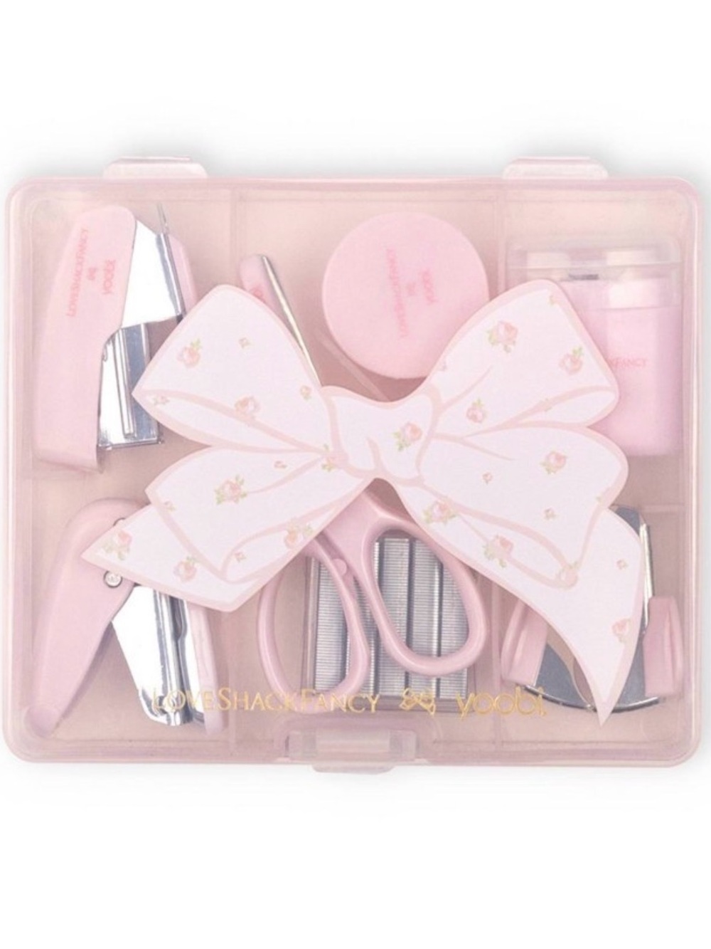 LoveShackFancy x Target - Yoobi Mini Supply Kit Flat Box Ballet Bloom - Picture 4 of 5